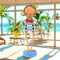 Lori Mitchell 6.0 Inch Sandy Summer Figurine , Lightweight Summer Decor Ocean Beach